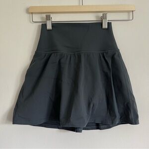 Lululemon Women Align High-Rise Mini Short Skirt Skort Dark Oil Grey US 2